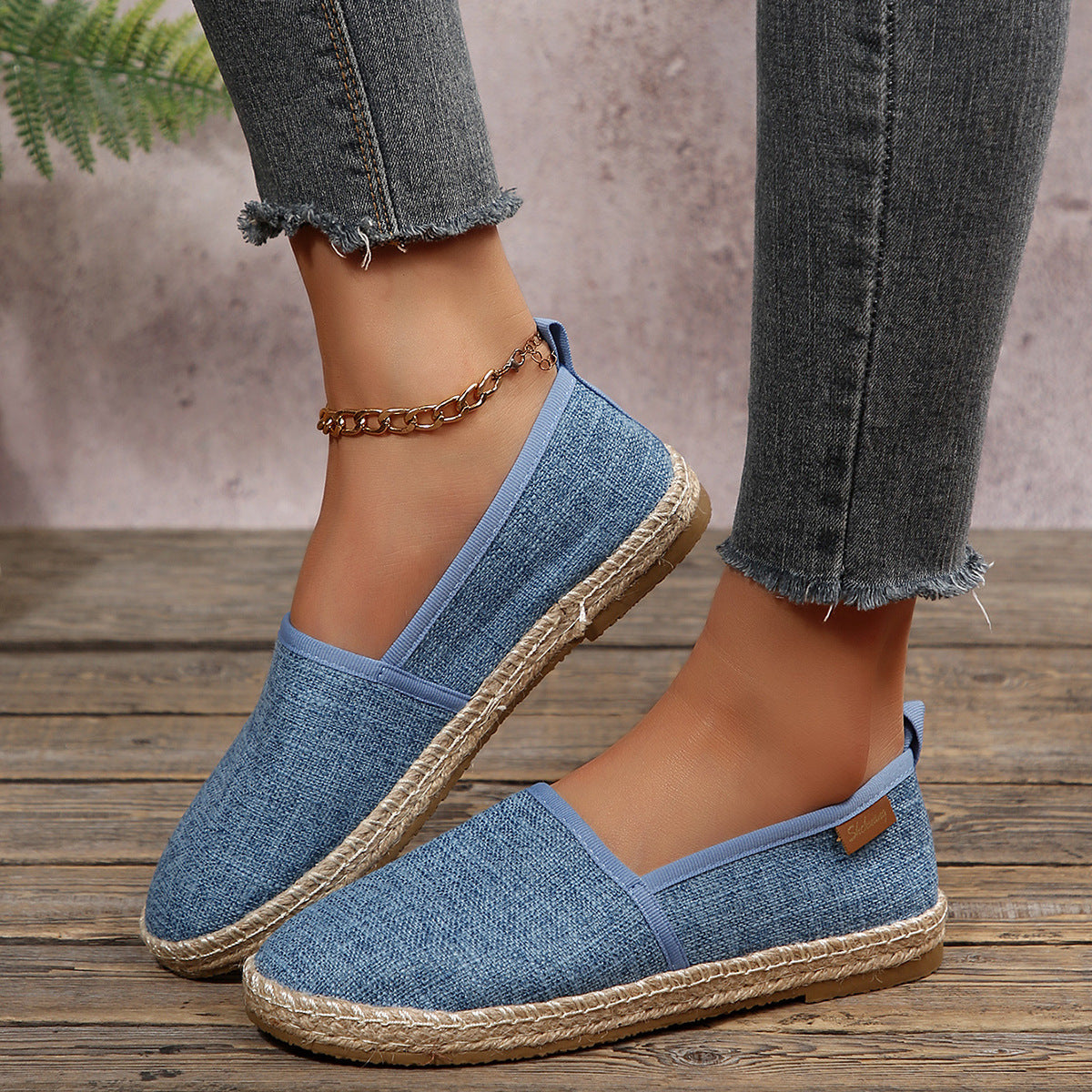 Damen Espadrilles mit rutschfester Sohle und anatomischem Fußbett R&B