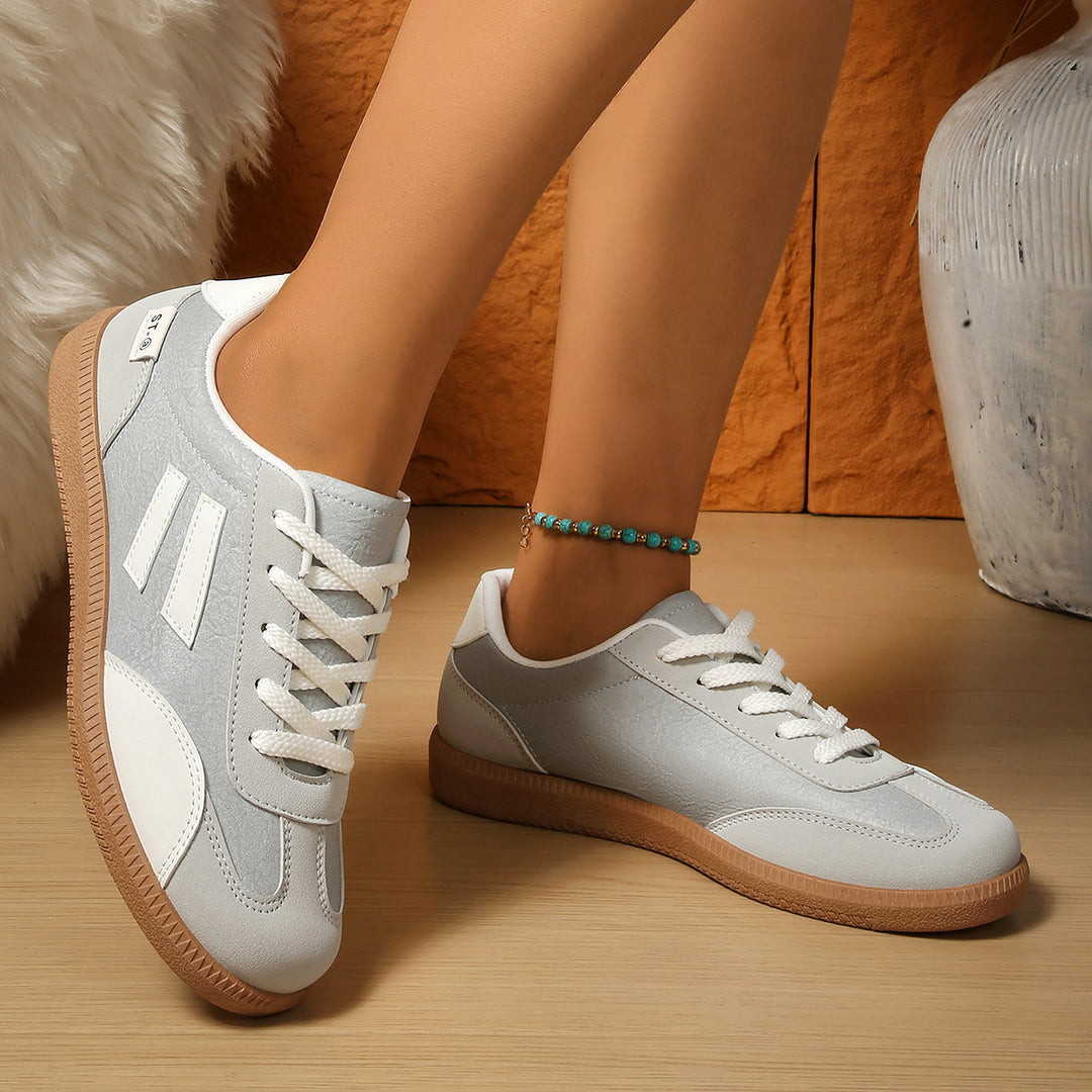 Damen sportliche Sneakers mit griffiger Laufsohle und atmungsaktivem Obermaterial R&B