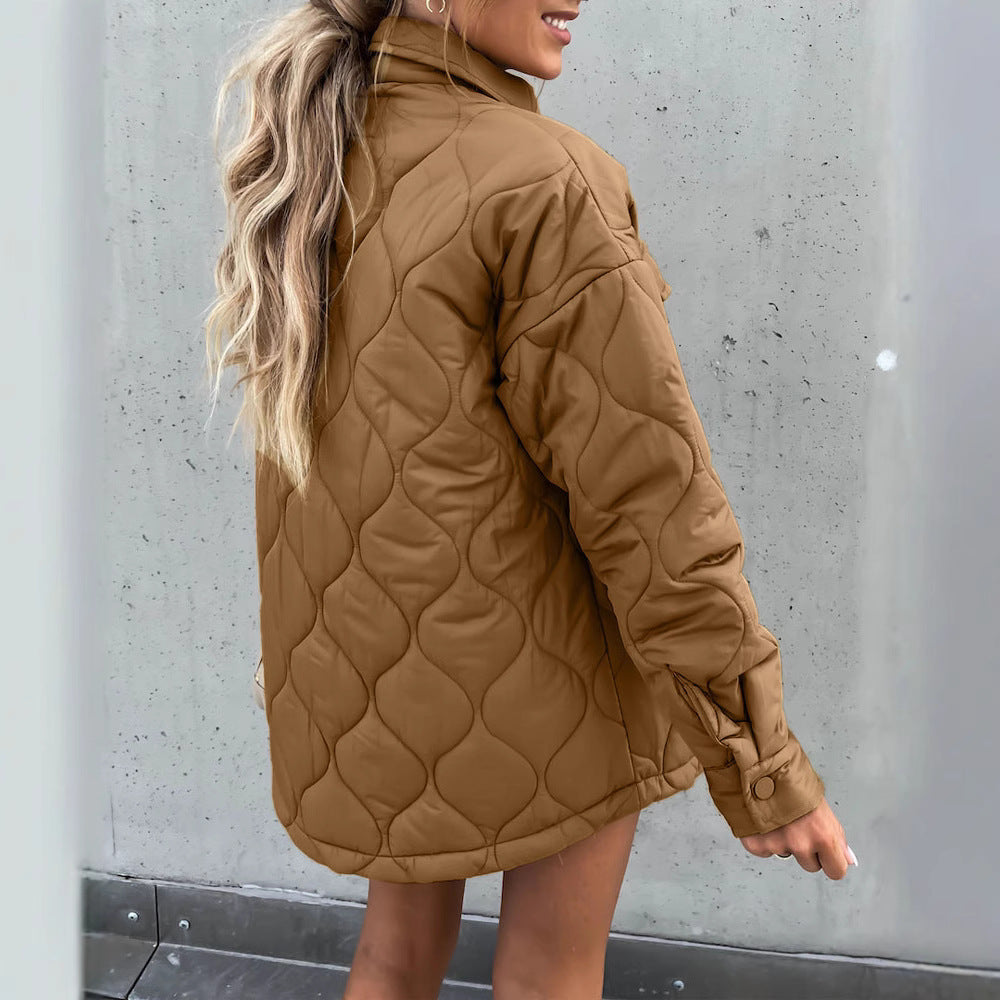 Damen Steppjacke im lässigen Oversized-Stil R&B