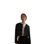 Damen Glitzernde Strickjacke mit eleganten Akzenten R&B