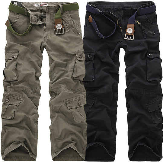 Herren Cargo-Hose mit elastischem Bund und vielseitigen Taschen R&B