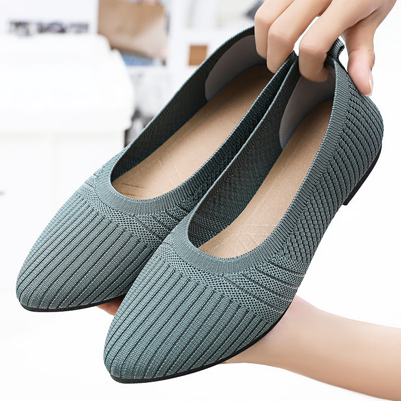 Damen Hochflexible und atmungsaktive Ballerinas mit rutschfester Sohle R&B