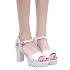 Damen Sandalen mit hohen Blockabsätzen von R&B
