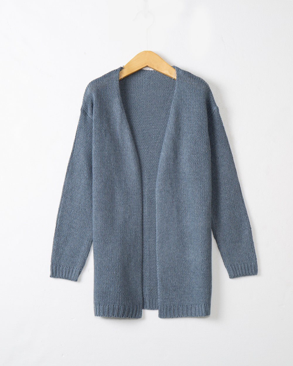Damen Offene Strickjacke mit lässigem Schnitt und Taschen R&B