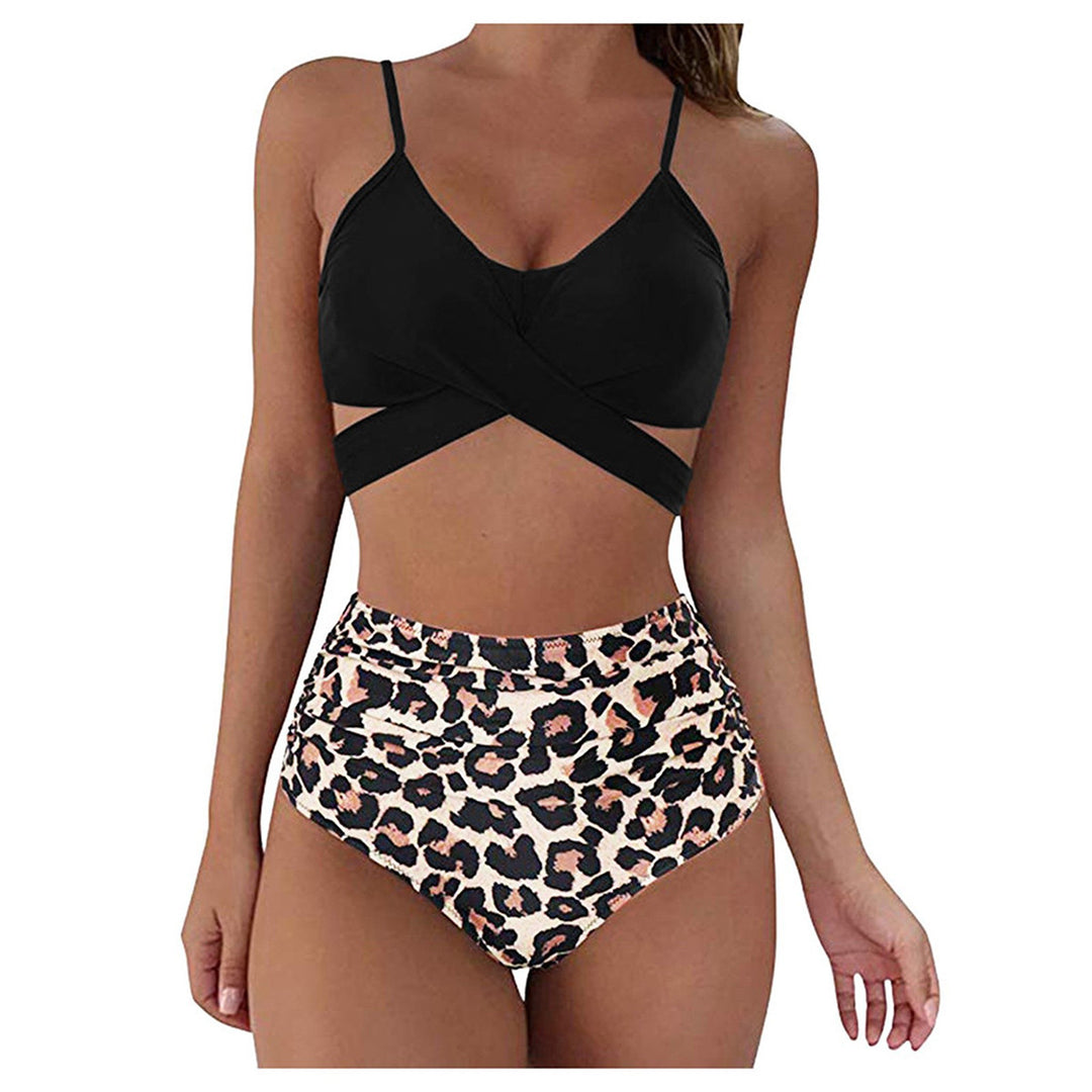 Damen Crop-Top Bikini-Set mit geflochtenem Design R&B