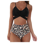 Damen Crop-Top Bikini-Set mit geflochtenem Design R&B