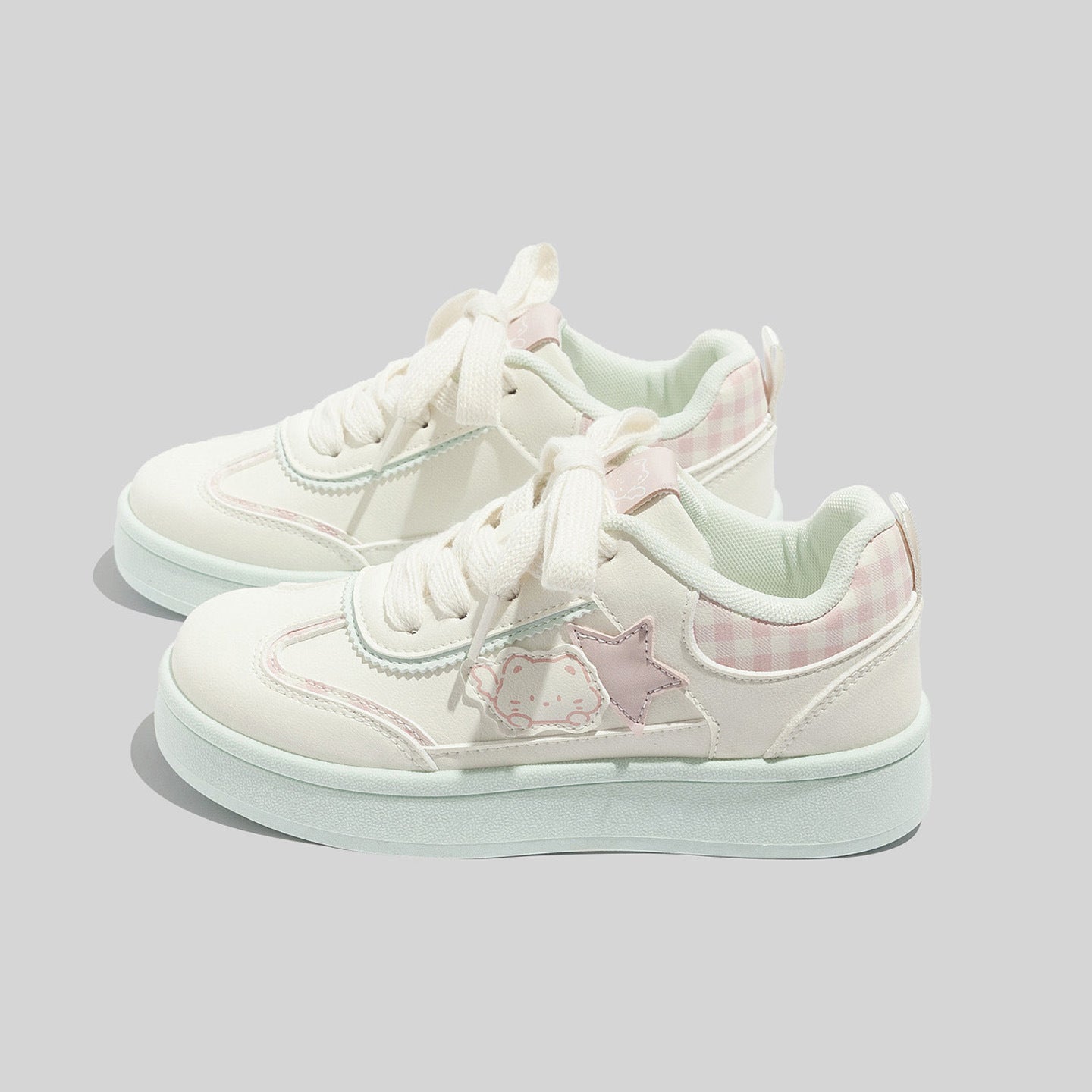Damen Sneakers mit verspieltem Sternenmuster und weichem Innenfutter