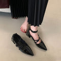 Damen elegante Slingback-Pumps mit geschmeidigem Lackfinish und verstellbarem Riemen R&B