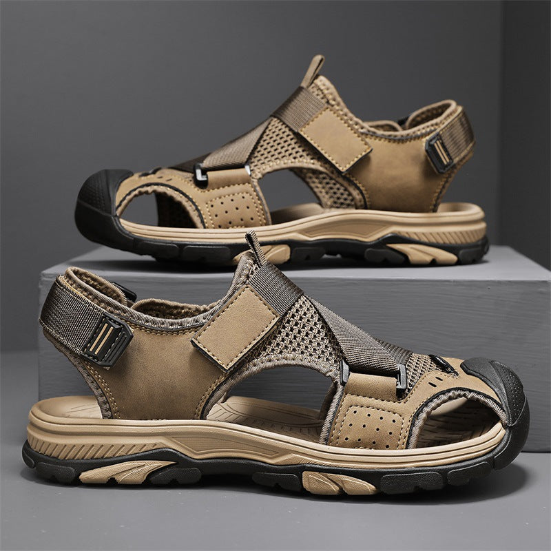 Herren Outdoor-Sandalen mit verstellbaren Riemen und rutschfester Sohle R&B