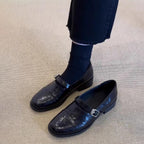 Damen Komfortable Slipper mit dekorativen Riemen und eleganter Schnalle R&B