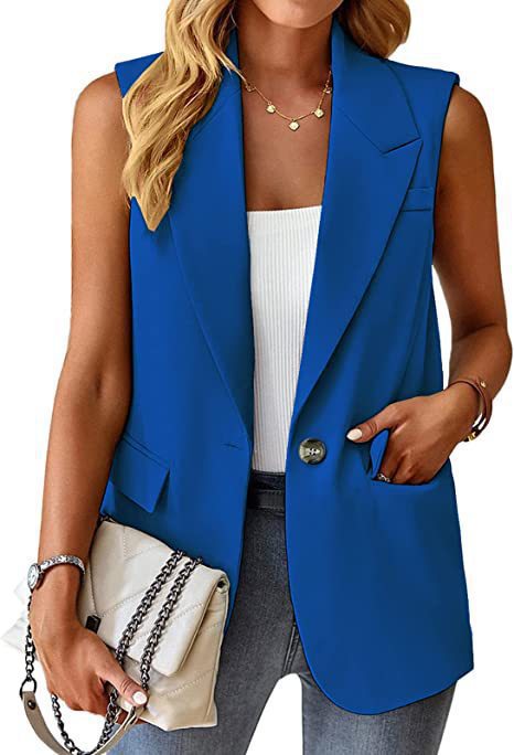 Damen Stylischer Blazer-Weste R&B