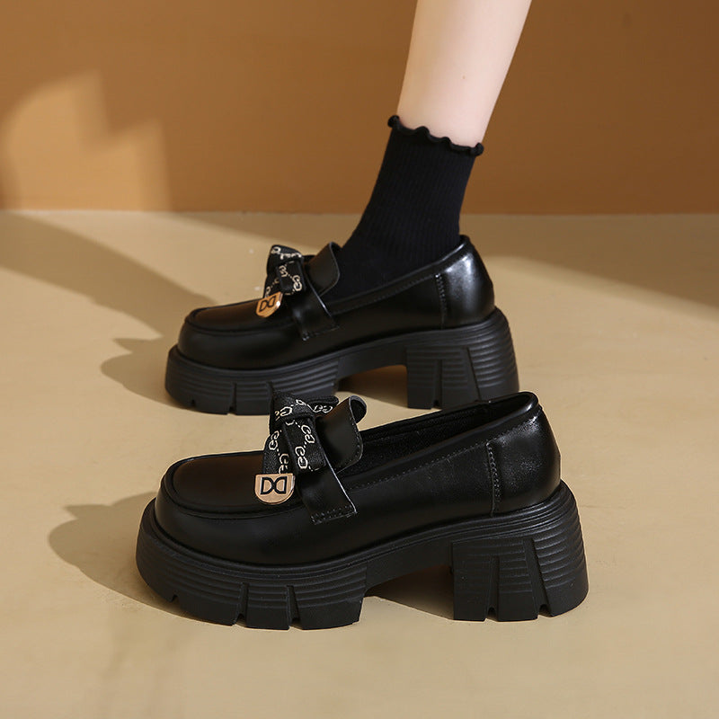 Damen elegante Loafer mit Knoten-Detail und komfortabler Plateausohle R&B