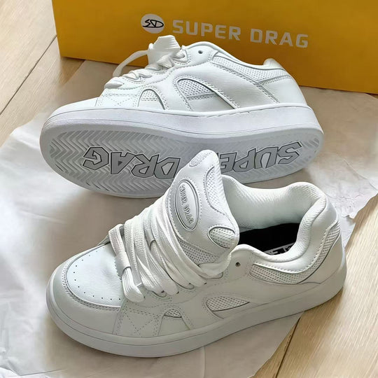 Damen Lifestyle Sneakers mit atmungsaktiver Mesh-Struktur und rutschfester Sohle R&B