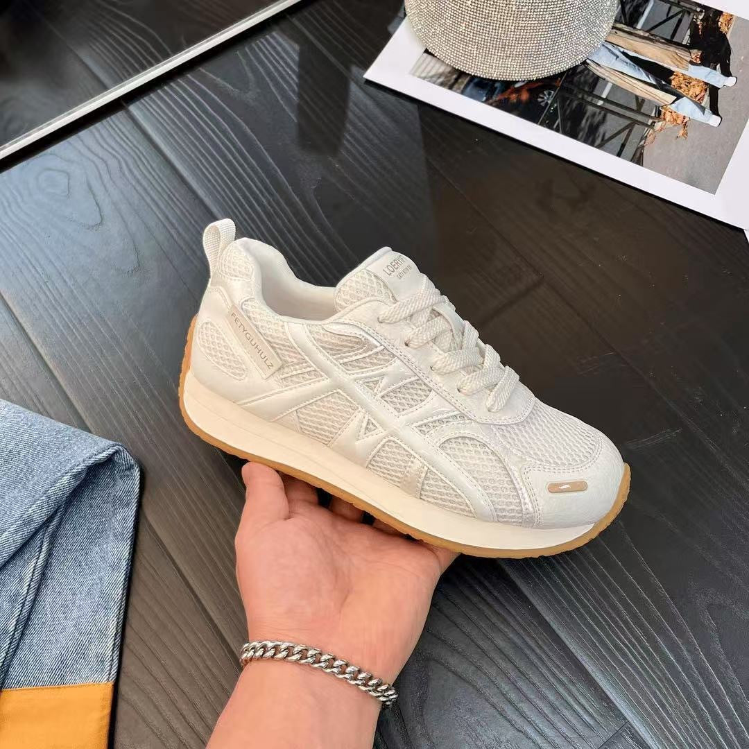 Damen Sportliche Sneakers mit atmungsaktiven Mesh-Details und rutschfestem Profil