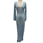 Damen elegantes Häkelkleid mit tiefem Ausschnitt R&B