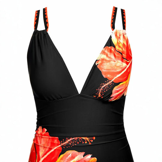 Damen Eleganter Einteiler mit floralen Akzenten R&B