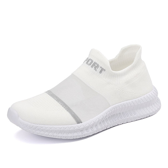 Damen Sportliche Slip-On Laufschuhe mit atmungsaktivem Gewebe und flexiblem Design R&B