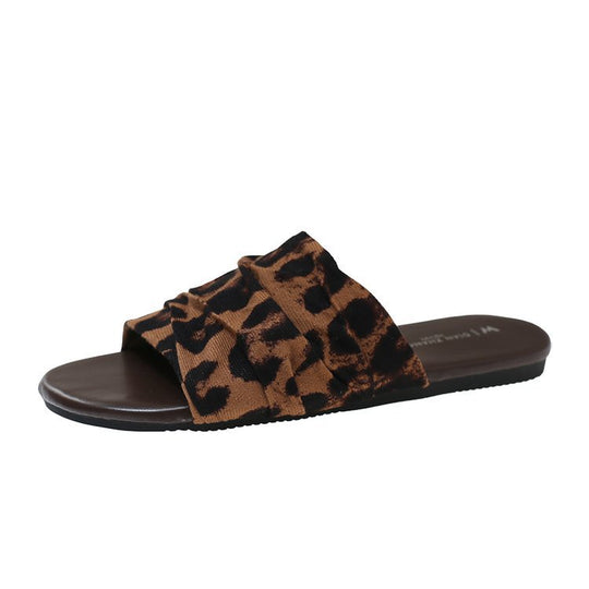 Damen bequeme Mules mit modernen Falten und rutschfester Sohle R&B