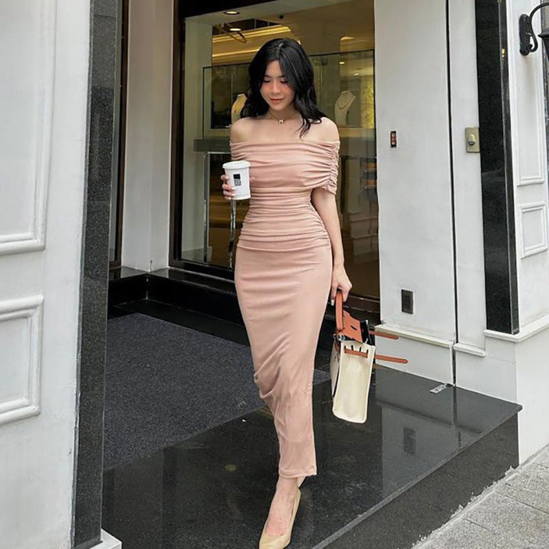 Damen Wickelkleid mit elegantem Rüschendesign und figurbetontem Schnitt R&B