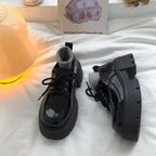 Damen Modische Chunky Stiefel mit hohem Kragen und robustem Profil R&B