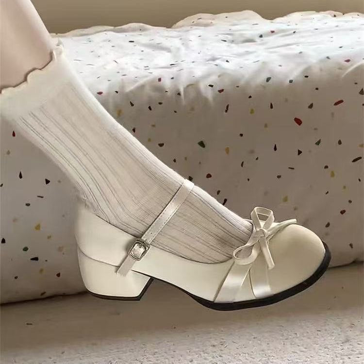 Damen Ballerinas mit dekorativer Schleifenapplikation und stabiler Sohle R&B