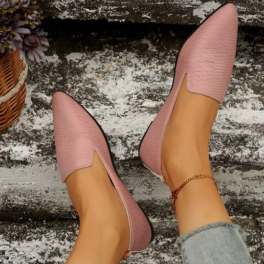 Damen elegante Slipper aus strukturiertem Material R&B