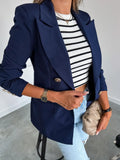 Damen modischer Blazer mit doppelter Knopfleiste R&B