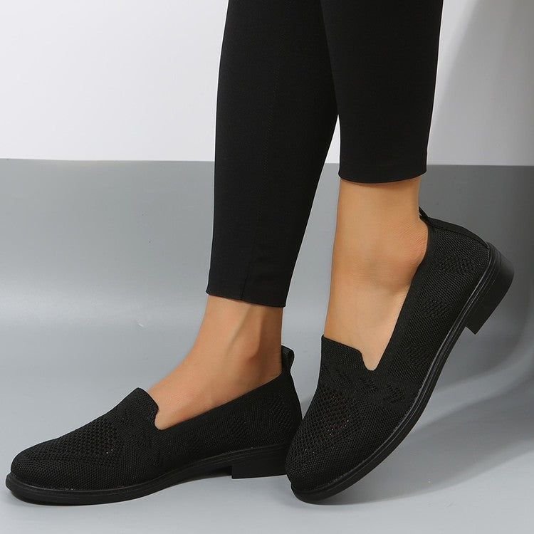 Damen luftige Slip-On Sneakers mit atmungsaktivem Netzmaterial R&B