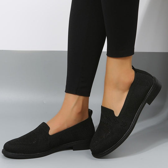 Damen luftige Slip-On Sneakers mit atmungsaktivem Netzmaterial R&B