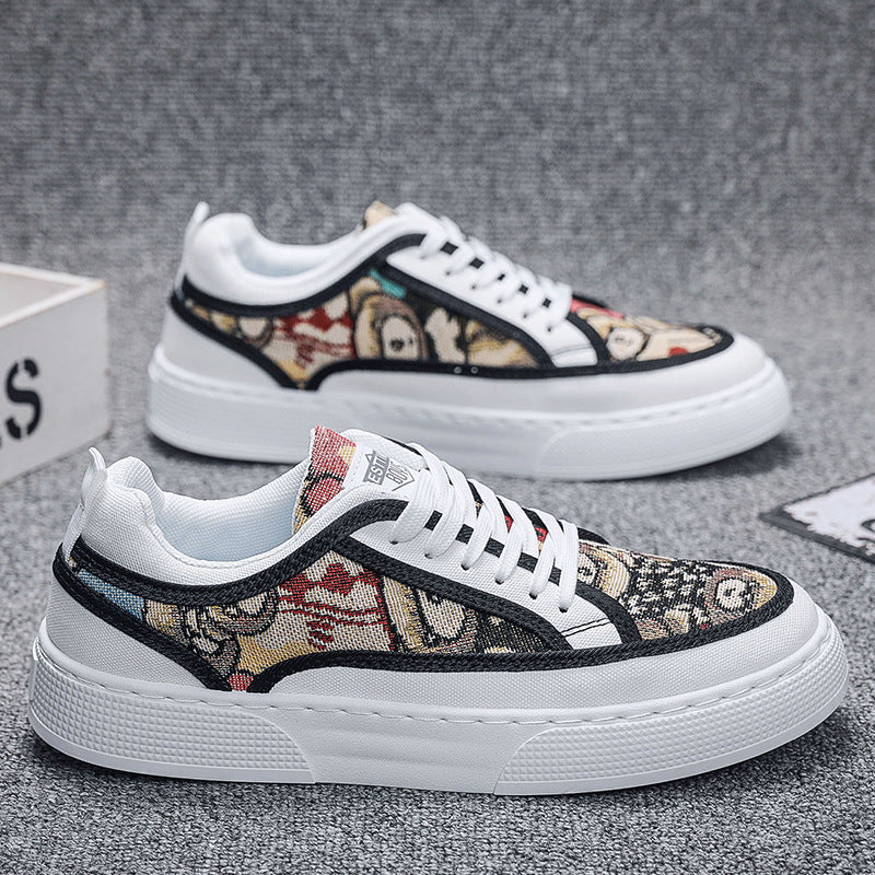 Damen Sneakers mit grafischem Muster und bequemer Sohle R&B