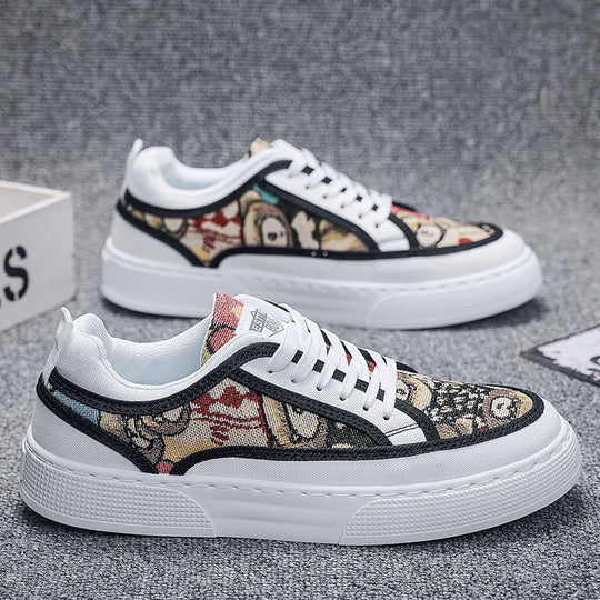 Damen Sneakers mit grafischem Muster und bequemer Sohle R&B