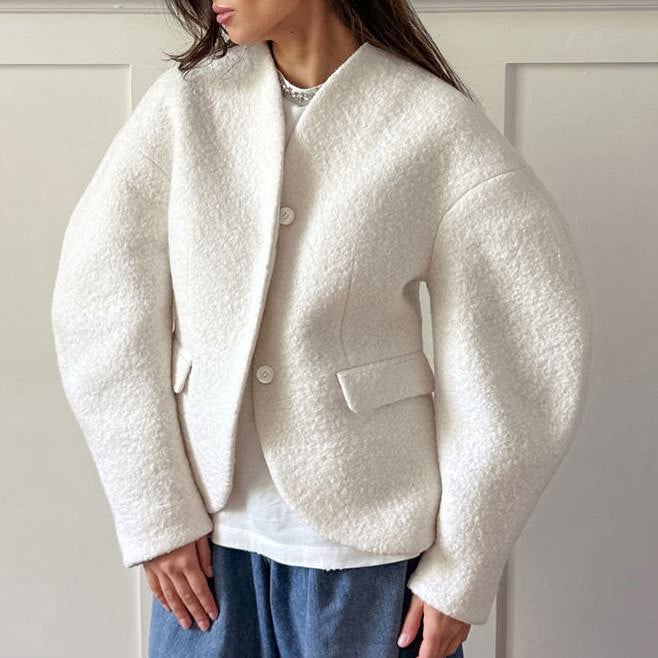 Damen Elegante und oversized Blazerjacke R&B