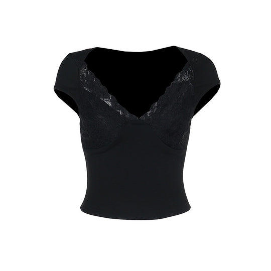 Damen Spitzen-Bustier mit raffiniertem Netzdesign R&B