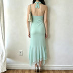 Damen Elegantes Maxikleid mit floralem Design und asymmetrischem Saum R&B