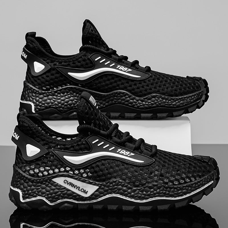 Damen Sportliche Schnürschuhe mit atmungsaktiver Netzstruktur R&B