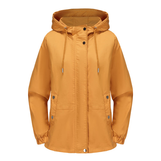 Damen leichte Windjacke mit verstellbarem Bund R&B