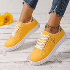 Damen Sportliche Schnür-Sneaker mit elegantem Steppdesign R&B