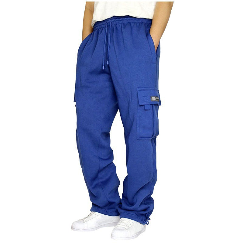 Herren Cargo-Jogginghose mit elastischem Bund und multifunktionalen Taschen R&B