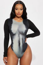 Damen Langarm Bodysuit R&B