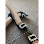 Damen elegante High Heel Pumps mit glamourösem Strassakzent R&B