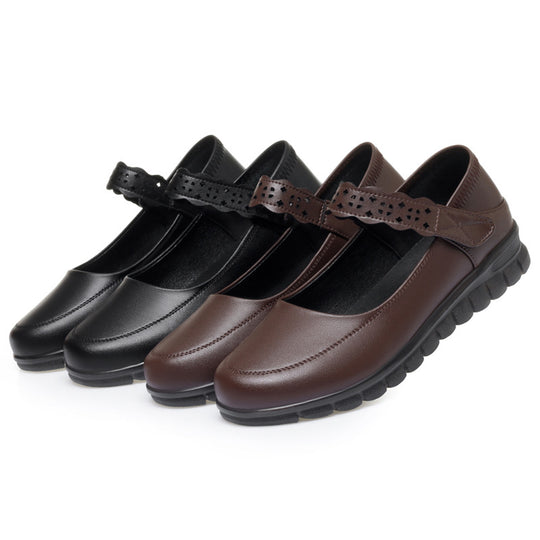 Damen Mary Jane Schuhe mit durchbrochenem Riemchen und rutschfester Sohle R&B