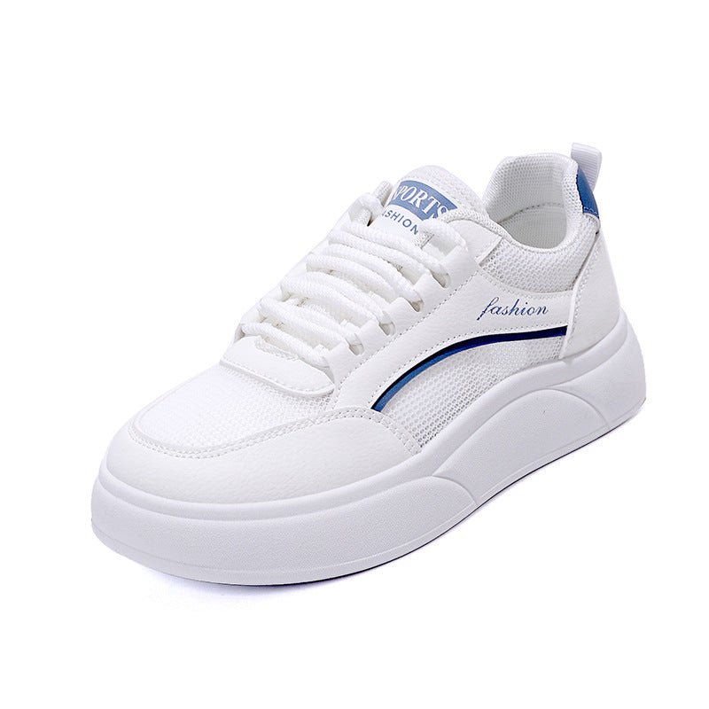 Damen Komfortable Fashion Sneakers mit dicker Profilsohle und atmungsaktiver Mesh-Oberfläche R&B