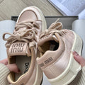 Damen Sneaker mit weichem Satin-Obermaterial und praktischer Schnürung R&B