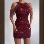 Damen Glitzerndes Abendkleid R&B