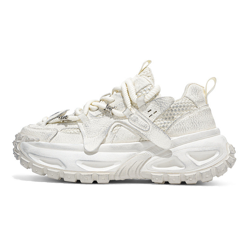 Damen Sportliche Chunky Sneakers mit atmungsaktiver Mesh-Oberfläche und dämpfender Sohle R&B