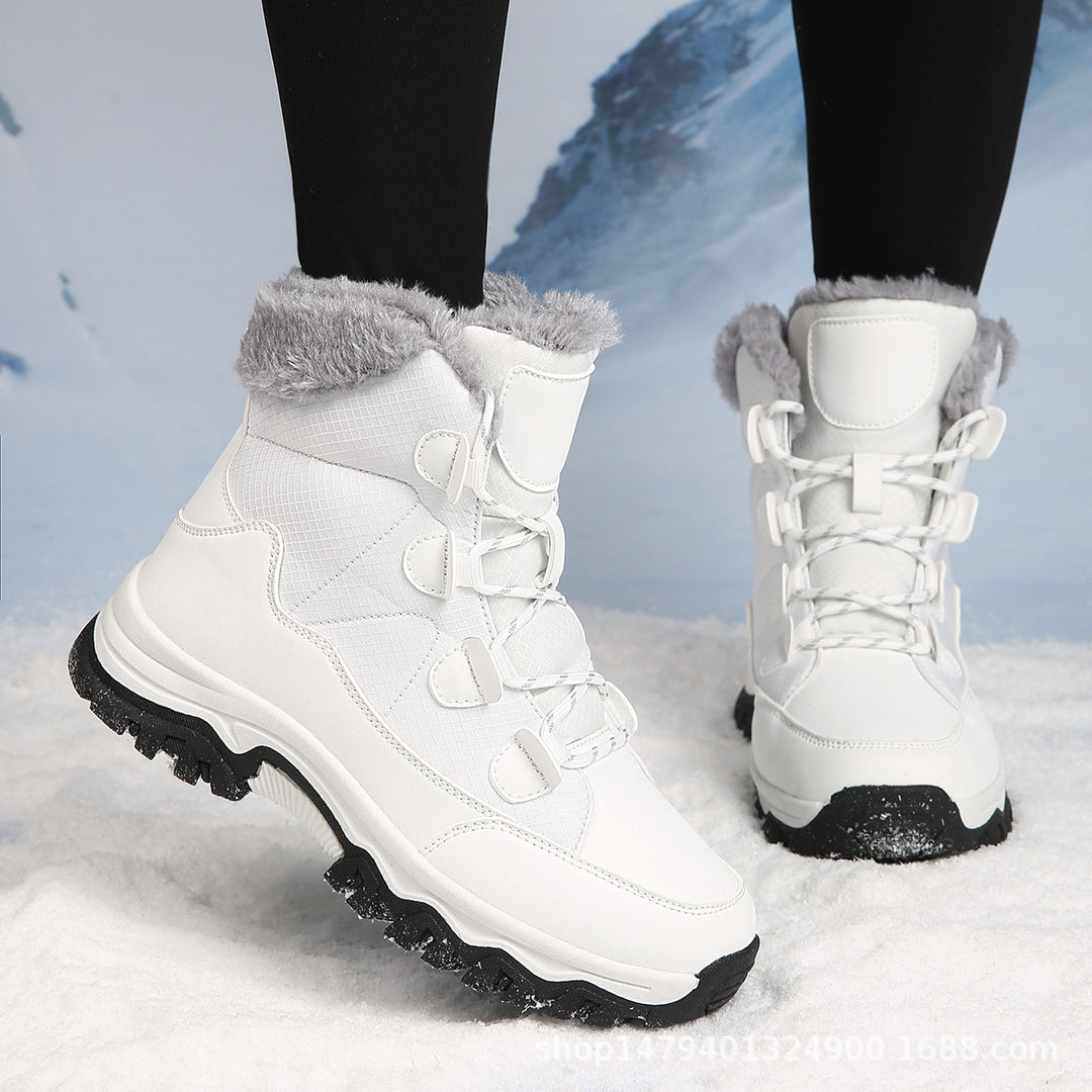 Damen Warme Winterstiefel mit isolierendem Fleece und rutschfester Sohle R&B