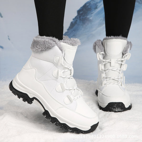 Damen Warme Winterstiefel mit isolierendem Fleece und rutschfester Sohle R&B