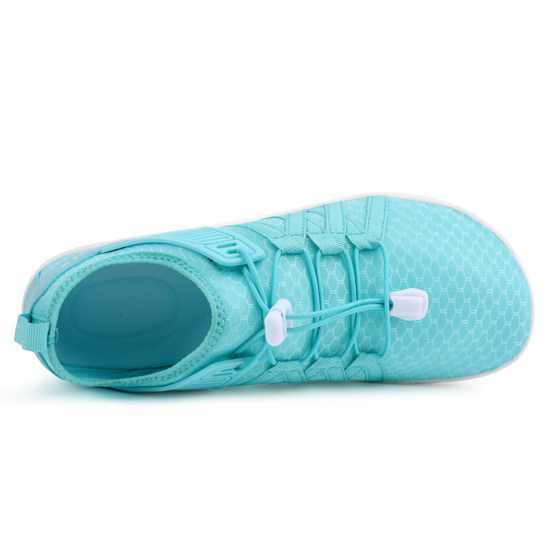 Unisex nan flacher Stadt-Sneaker mit Schnellzugverschluss, elastischem Strickoberteil und stoßabsorbierender Leichtsohle R&B
