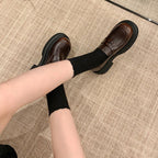 Damen stilvolle Low-Boots mit klobiger Sohle R&B