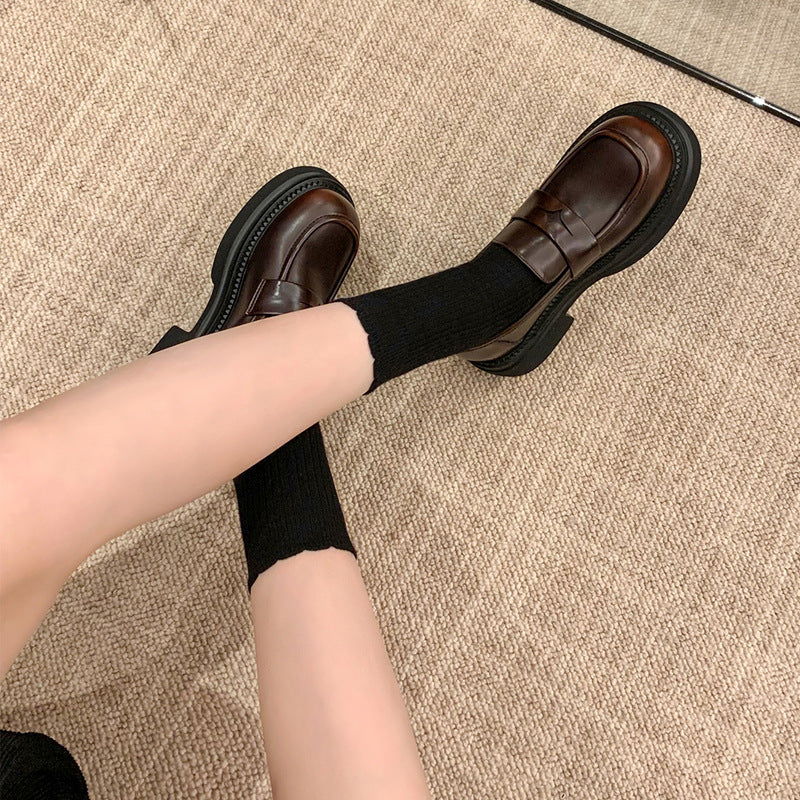 Damen stilvolle Low-Boots mit klobiger Sohle R&B